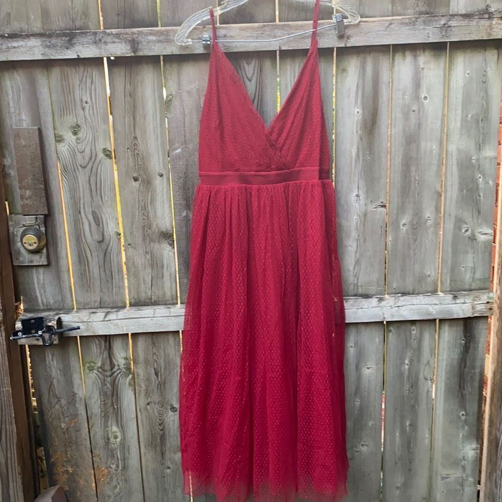 Express red evening dress sz. M
